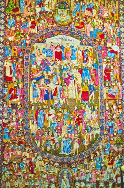 Antik Pers halısı, Tahran, İran