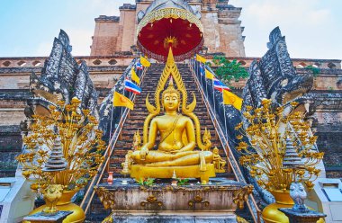 Phra De Buda Görüntü Bu Chedi Luang, Wat Chedi Luang, Chiang M