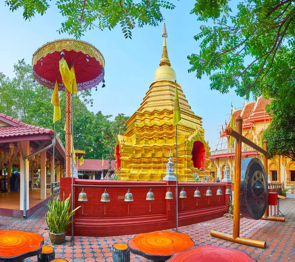 Wat Phan En terrenos del templo, Chiang Mai, Tailandia — Foto de Stock