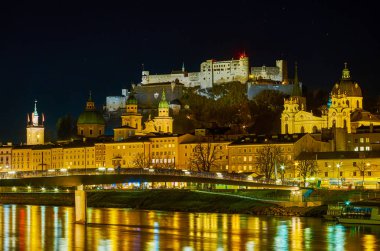 Salzburg üzerinde gece gökyüzü, Avusturya