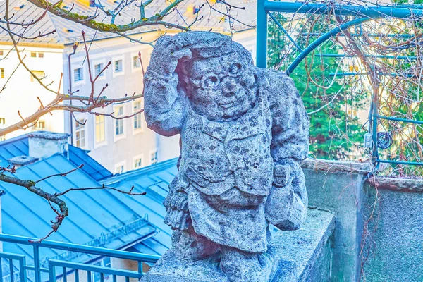 La pequeña escultura de piedra en Salzburgo, Austria — Foto de Stock