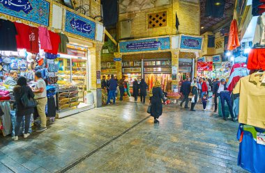 Tajrish Bazaar'da Akşam, Tahran, İran