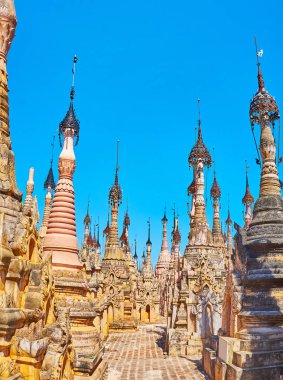 Kakku Pagodas'ın güzelliği, Myanmar