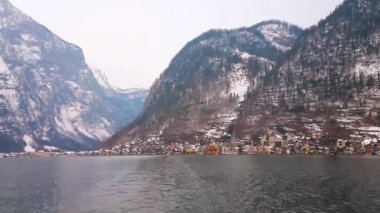 Doğal dağlarda Dachstein Alpler, Hallstatter bakın (göl), seyahat zevk Hallstatt, Salzkammergut, Avusturya.