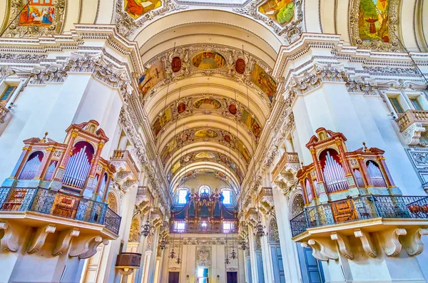 La bóveda de la Catedral de Salzburgo, Austria — Foto de Stock