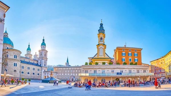 Eski Salzburg Panoraması, Avusturya — Stok fotoğraf