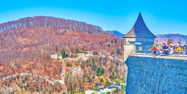 Bastion av Hohensalzburg slott, Salzburg, Österrike — Stockfoto