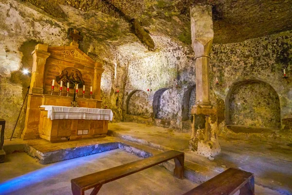The cave chapel in catacombs of Salzburg, Austria — Stock Photo, Image