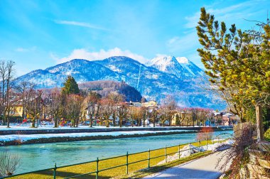 Bad Ischl landscape, Salzkammergut, Avusturya