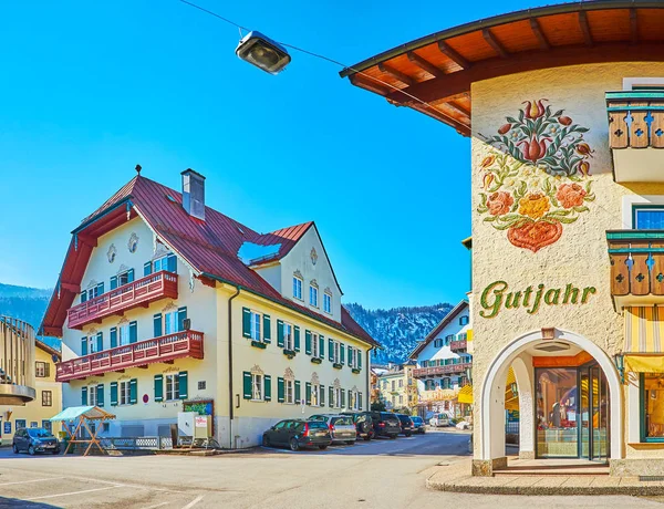 En el antiguo St Gilgen, Salzkammergut, Austria — Foto de Stock