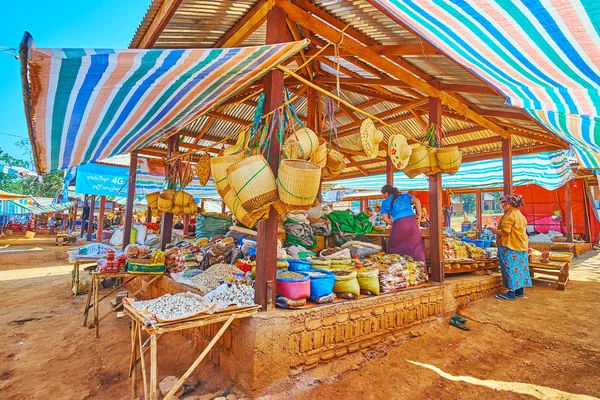 Pavillon du marché de Kakku, Myanmar — Photo