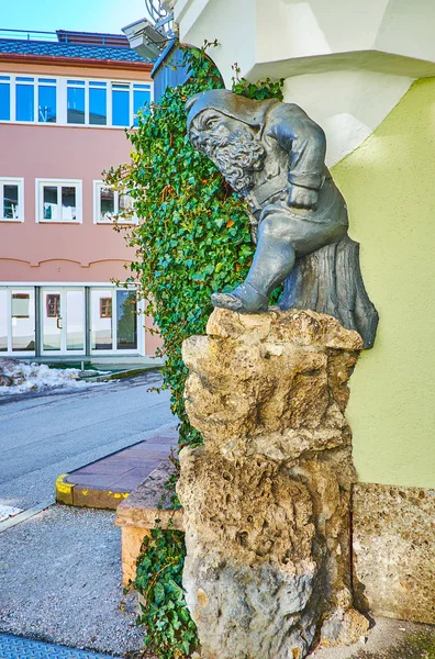The dwarf statue in St Gilgen, Salzkammergut, Austria