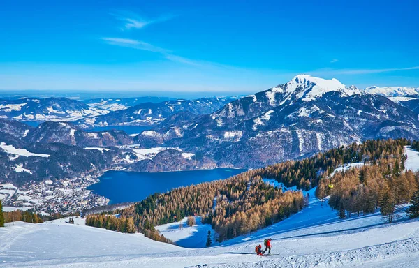 奥地利萨尔茨卡默古特风景秀丽的湖泊 — 图库照片