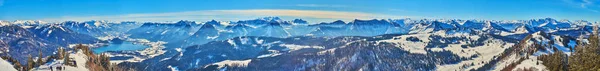 Panorama Inner Salzkammergut Alpy, Austria — Zdjęcie stockowe