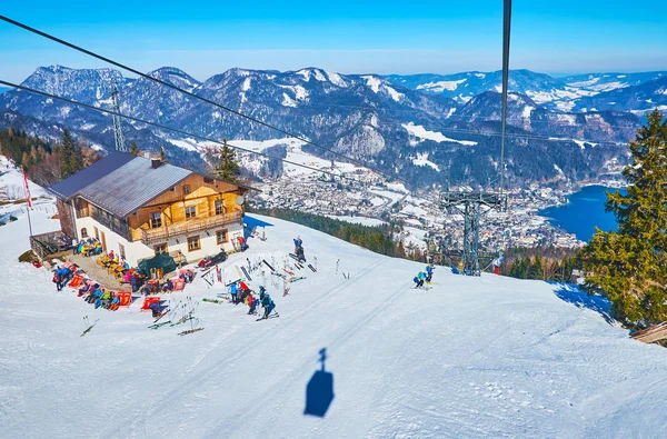 Zwolferhorn dağ kafesi, St Gilgen, Salzkammergut, Avusturya