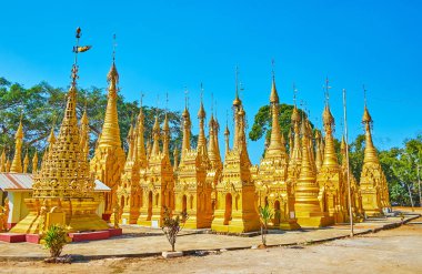 Hang Si altın manastırı, Taunggyi, Myanmar
