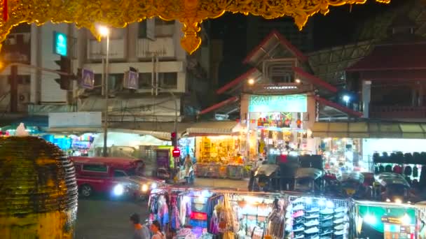 Chiang Mai Tajlandia Maja 2019 Widok Pawilon Kalare Nocny Targ — Wideo stockowe