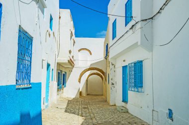 Bizerte Medina beyaz konut, Tunus