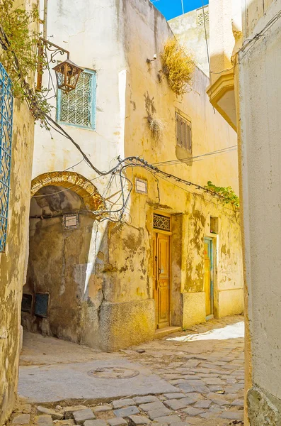 En el callejón de Bizerte Medina, Túnez —  Fotos de Stock