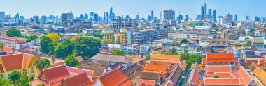 Panorama of Bangkok city, Thailand clipart