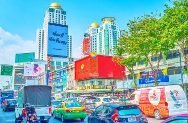 Modern Bangkok, Tayland yoğun trafik