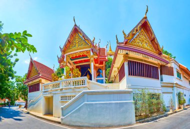 Golden Mount Tapınağı'nın eteklerindeki türbe, Bangkok, Tayland