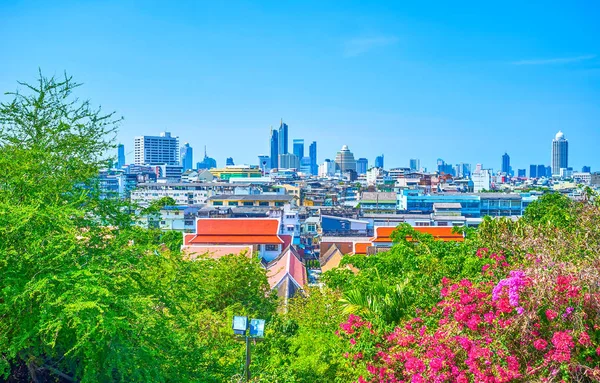 Ufukta modern şehir, Bangkok, Tayland