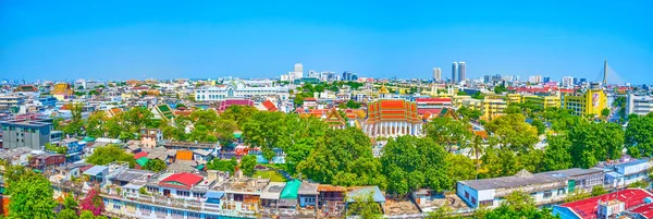 Panorama do centro de Banguecoque, Tailândia — Fotografia de Stock