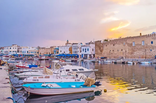 Bizerte on sunset, Tunisia — Stock Photo, Image