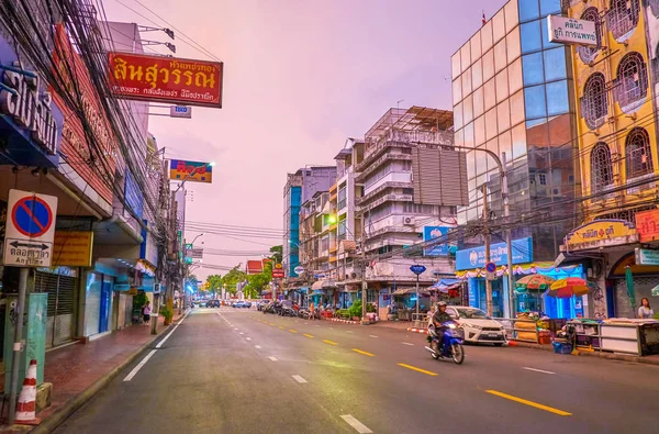 The sleeping morning city, Bangkok, Thailand — 스톡 사진