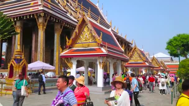 Bangkok Thailand Maj 2019 Panorama Grand Palace Grounds Med Utsikt — Stockvideo