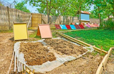 Kurutma kağıt ve lif, Poopoopaper park, Chiang Mai, Thaila