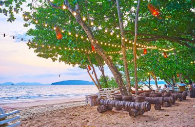 Plaj kafesi, Ao Nang, Krabi, Tayland