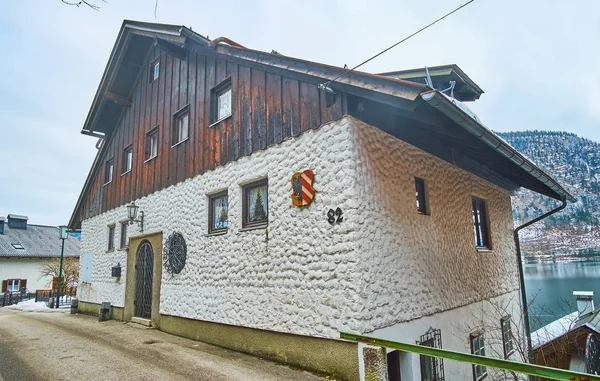 Casa histórica, Halltatt, Salzkammergut, Austria — Foto de Stock