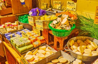 Doğal sabun çubukları, Salzkontor, Hallstatt, Salzkammergut, Aus