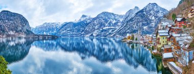 Hallstattersee Gölü, Hallstatt, Salzkammergut, Austr