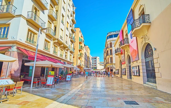 Туристические улицы Малаги, Испания — стоковое фото