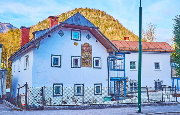 La casa con reloj de sol, Bad Ischl, Austria — Foto de Stock