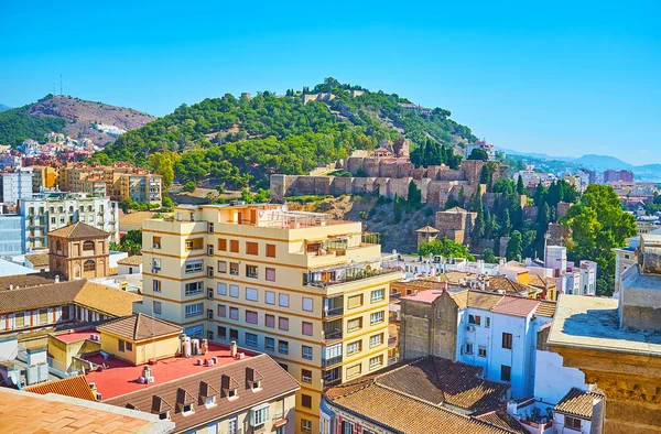 Malaga, İspanya 'nın eski kalesi — Stok fotoğraf