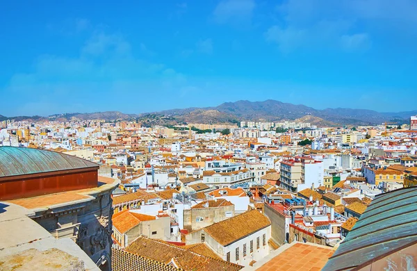 Über malaga dächer, spanien — Stockfoto