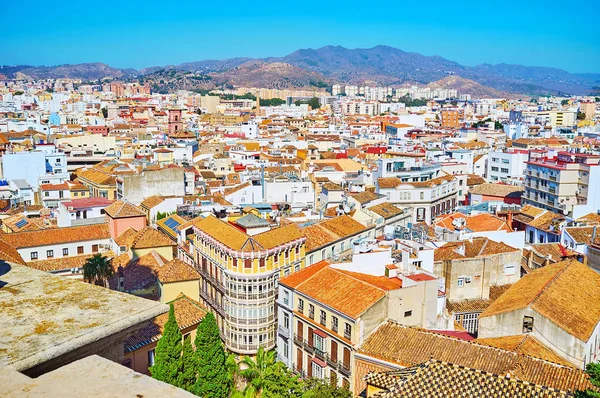 Ovanifrån av Malaga, Spanien — Stockfoto