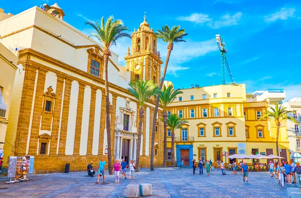 Medeltida arkitektur i gamla Cadiz, Spanien — Stockfoto