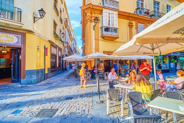 Andalusiska restauranger, Cadiz, Spanien — Stockfoto