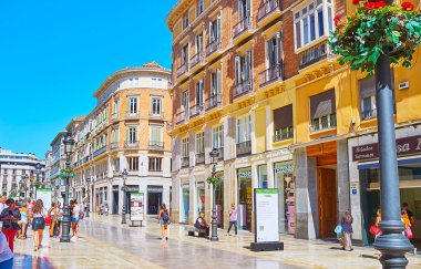 Calle Larios 'u keşfedin, Malaga, İspanya