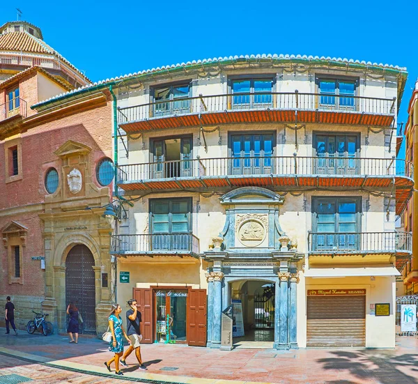 La façade du siège de la société économique, Malaga, Espagne — Photo