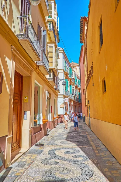 Die engen gassen von malaga, spanien — Stockfoto