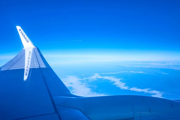 Das flugzeug am horizont, deutschland — Stockfoto