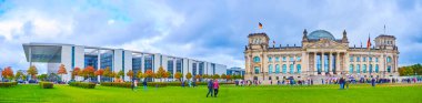 Berlin, Almanya 'daki Platz Der Ablik binalarının panoraması