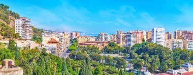 Malaga 'nın modern ilçesi, İspanya 