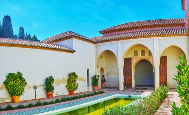 Nasrid Sarayı, Alcazaba, Malaga, İspanya